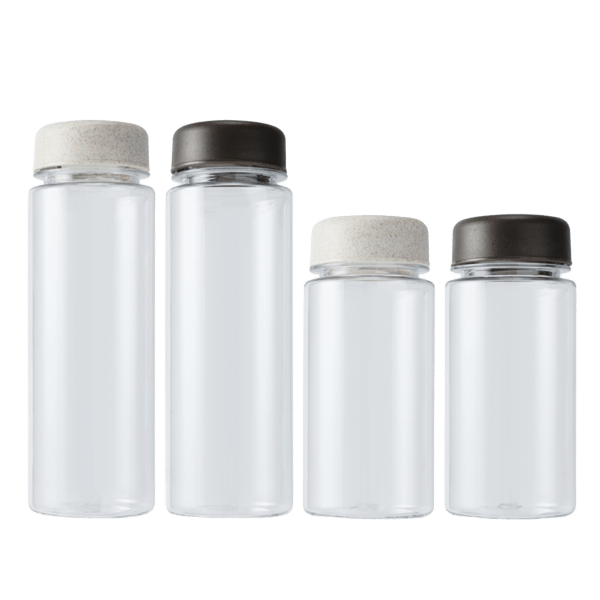 麦わら再利用 クリアボトル（500ml）　Straw Reuse Clear Bottle -500ml-